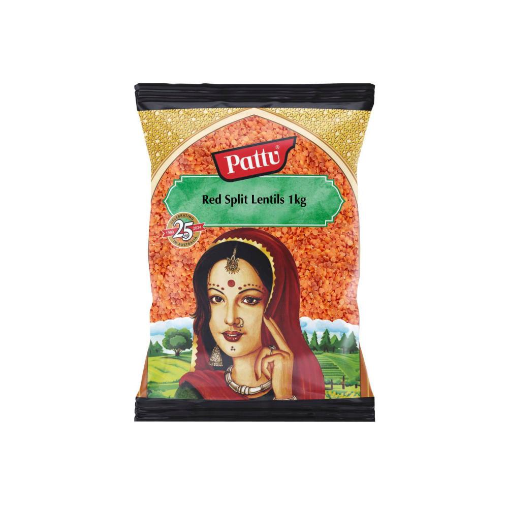 Pattu Red Split Lentils (Aust) 1kg